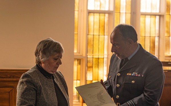 Nancy Tarling-Parker awarded Imperial Service Medal for dedication to the Crown