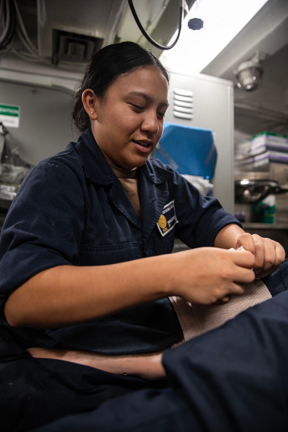 USS Wayne E. Meyer conducts operations in the U.S. Central Command area of responsibility as part of the Carl Vinson Carrier Strike Group