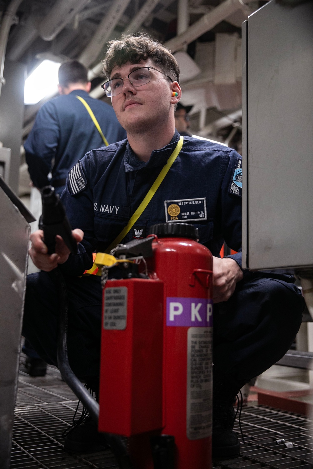 USS Wayne E. Meyer conducts operations in the U.S. Central Command area of responsibility as part of the Carl Vinson Carrier Strike Group