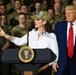 Michigan Gov. Gretchen Whitmer delivers remarks at Selfridge Air National Guard Base