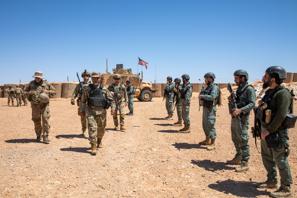U.S. Army Soldiers train with Syrian Partner forces on Live Fire and Medical Exercises