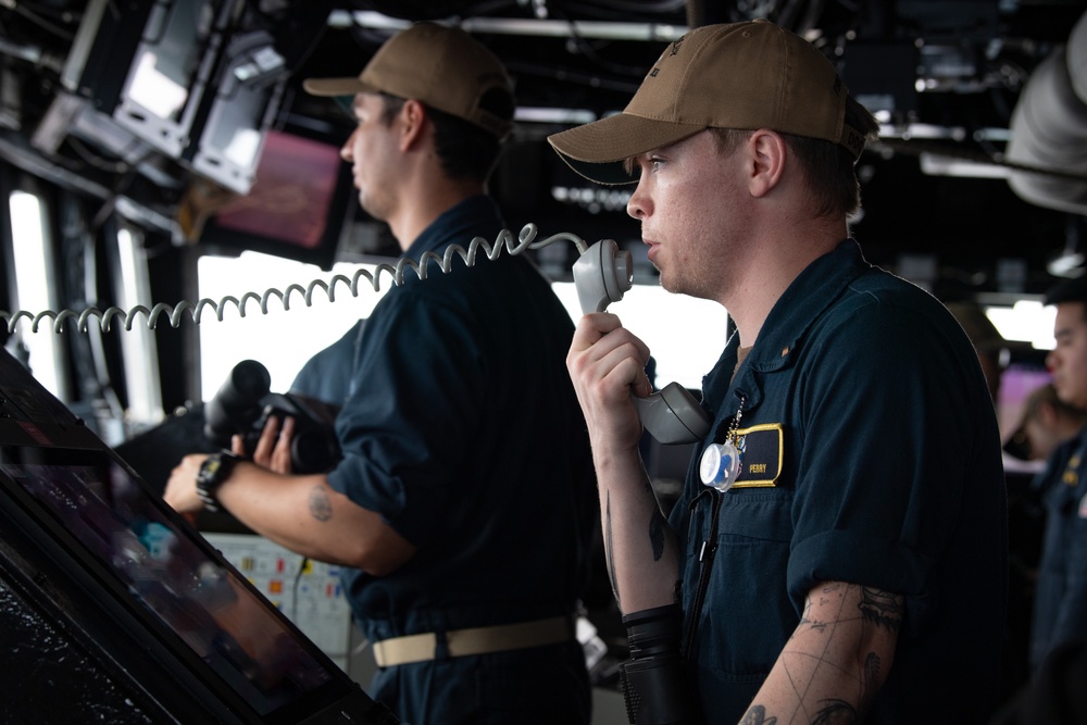 USS Gridley Underway Replenishment