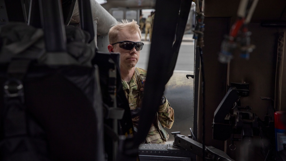 U.S Troops Conduct Aerial Flight Training