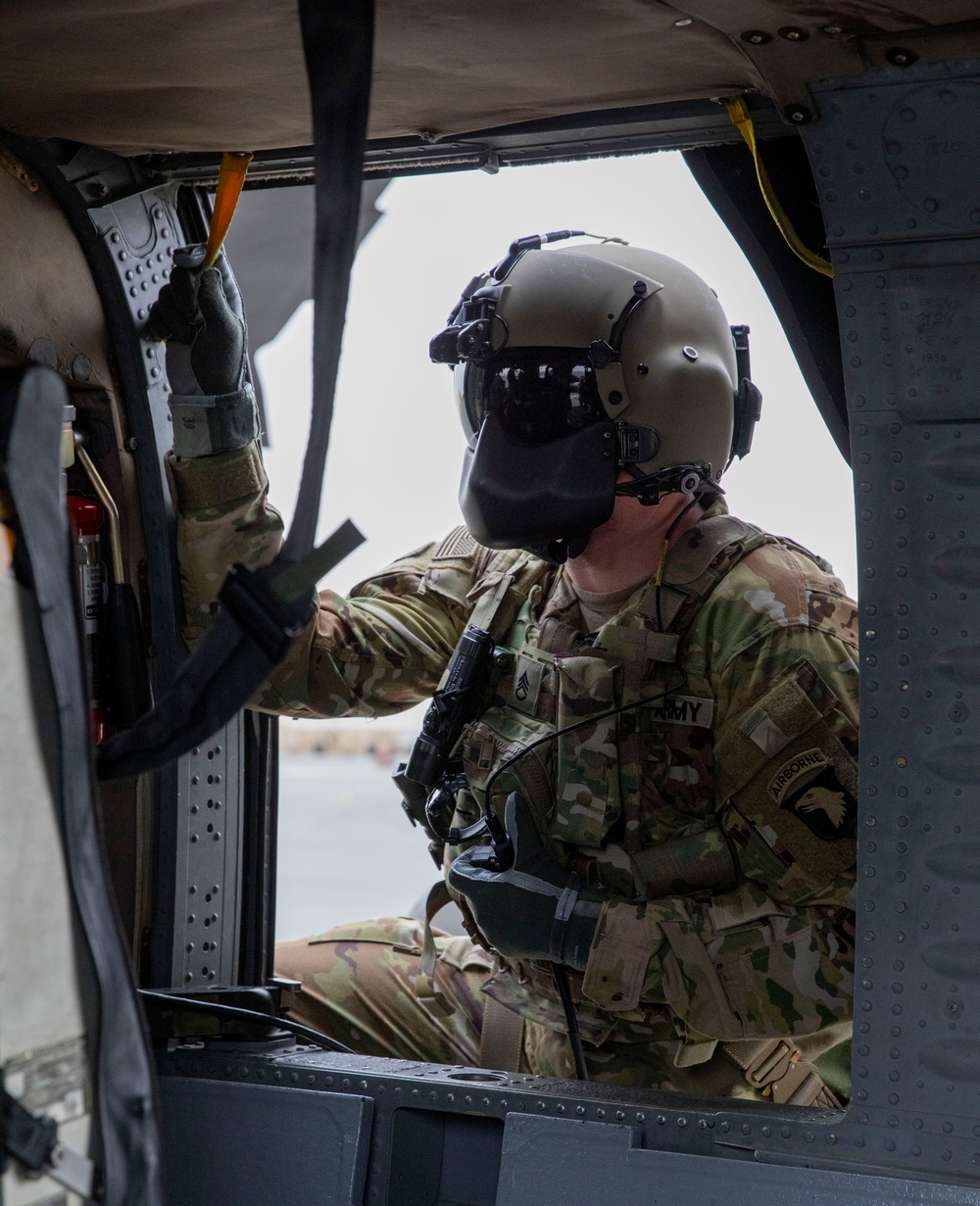 U.S Troops Conduct Aerial Flight Training