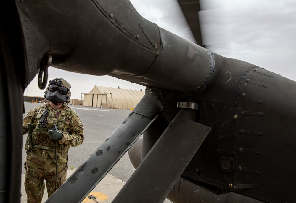 U.S Troops Conduct Aerial Flight Training
