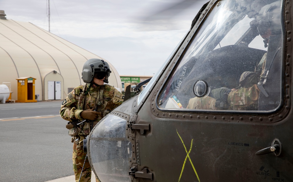 U.S Troops Conduct Aerial Flight Training