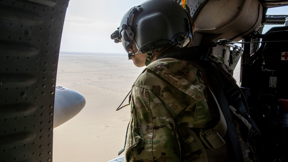 U.S Troops Conduct Aerial Flight Training