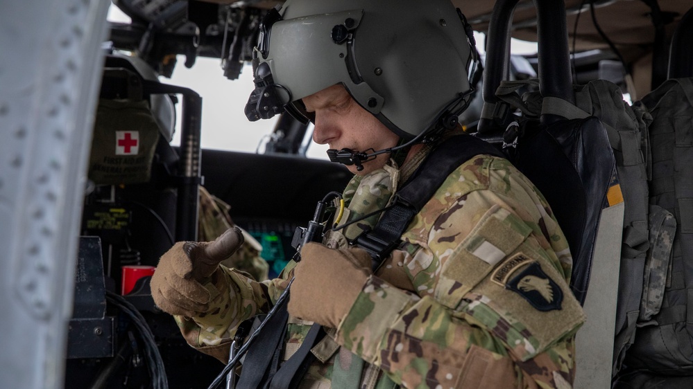 U.S Troops Conduct Aerial Flight Training