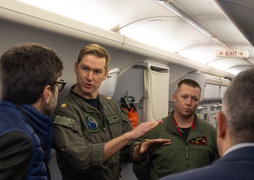 EUROCONTROL Members Tour P8-A Poseidon at Keflavík Air Base