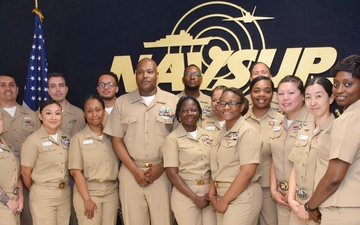 Master Chief Culinary Specialist Vaundas Bostic Receives Master Chief Anchors