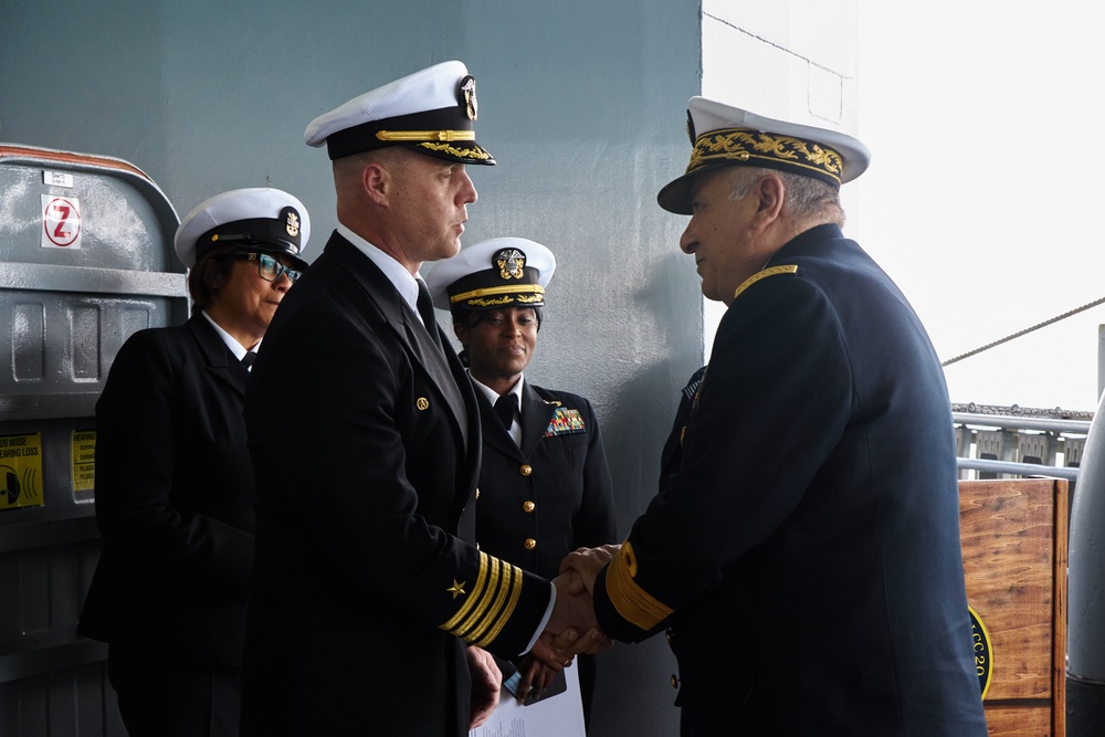 USS Mount Whitney conducts key leadership engagements between Sixth Fleet and Tunisia