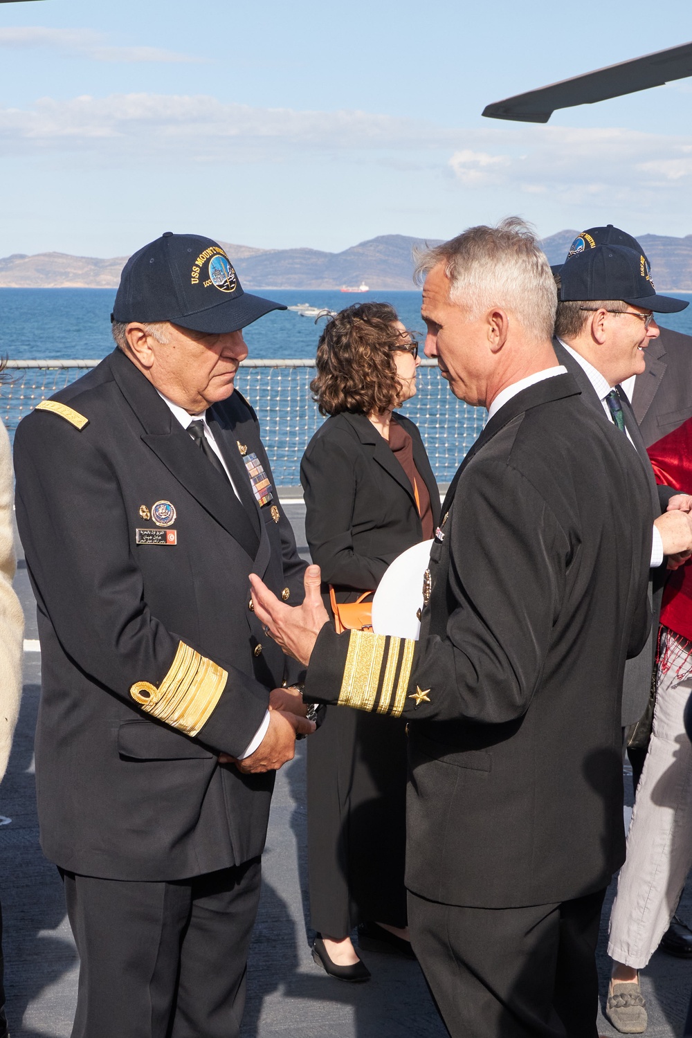 USS Mount Whitney conducts key leadership engagements between Sixth Fleet and Tunisia