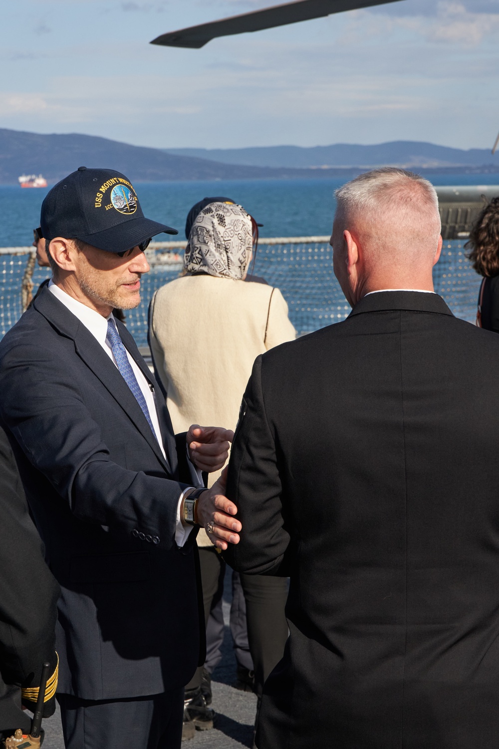 USS Mount Whitney conducts key leadership engagements between Sixth Fleet and Tunisia