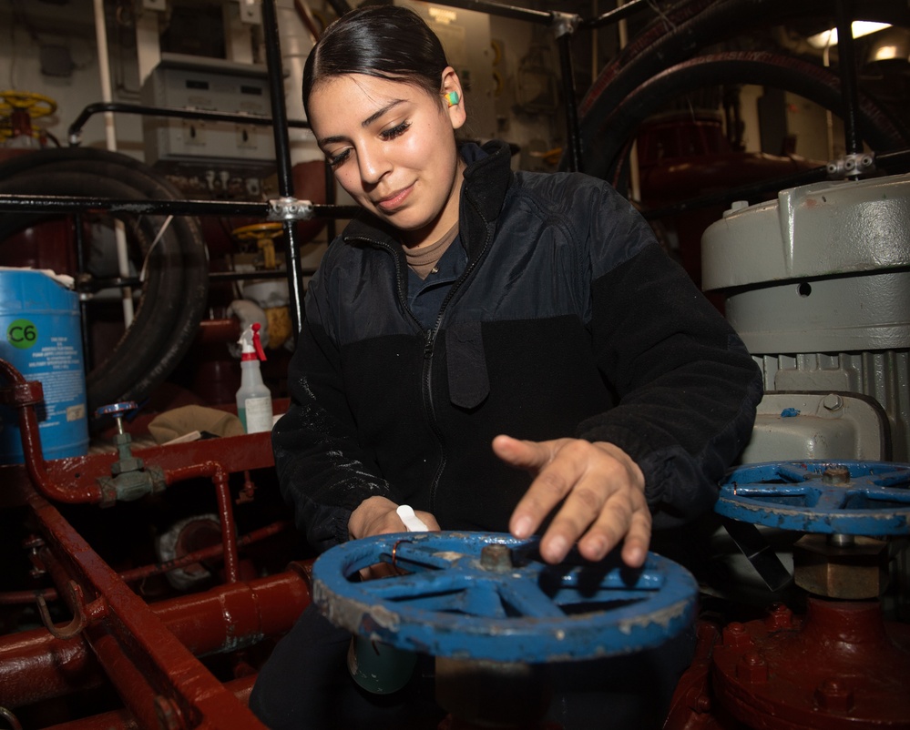 Essex Sailors Conduct Maintenance