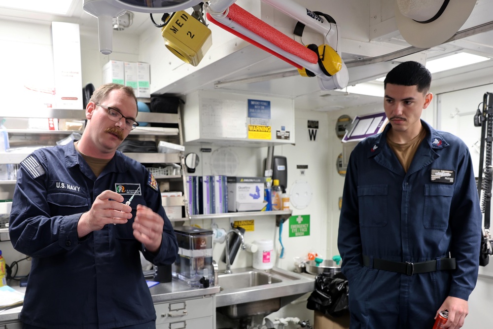 USS Gravely Sailors Conduct Routine Operations