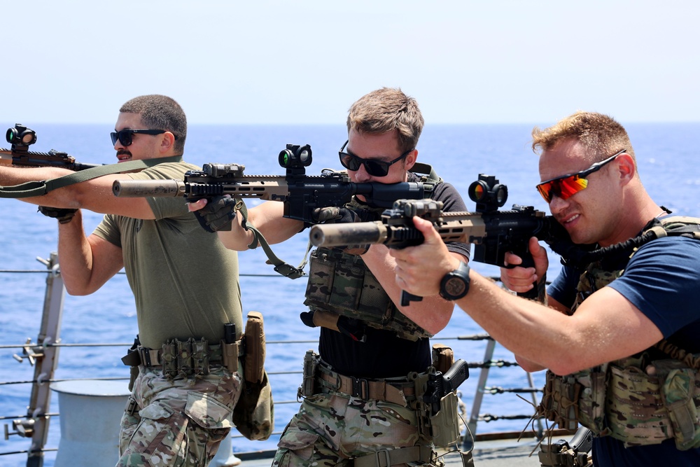 USS Gravely Sailors Conduct Routine Operations