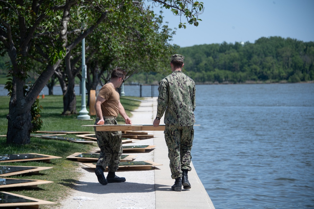 USNA MIDSHIPMEN CONDUCT ARCHIMEDES SOLAR RAY TEST
