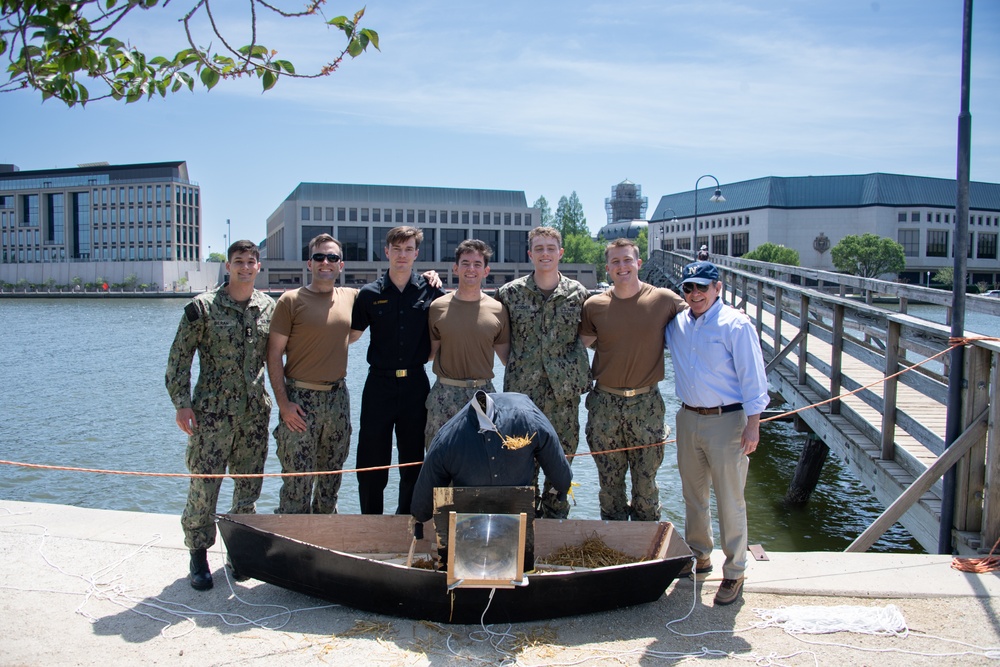 USNA MIDSHIPMEN CONDUCT ARCHIMEDES SOLAR RAY TEST