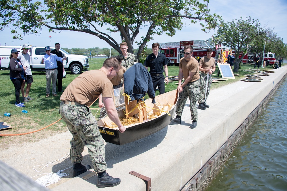 USNA MIDSHIPMEN CONDUCT ARCHIMEDES SOLAR RAY TEST