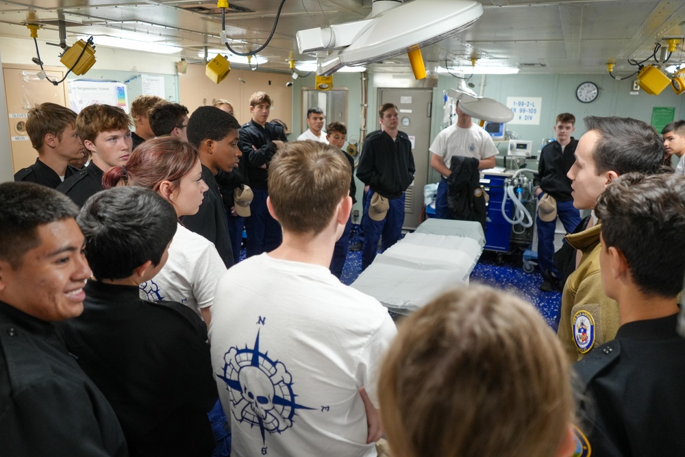 West Carter High School NJROTC Visit LPD17