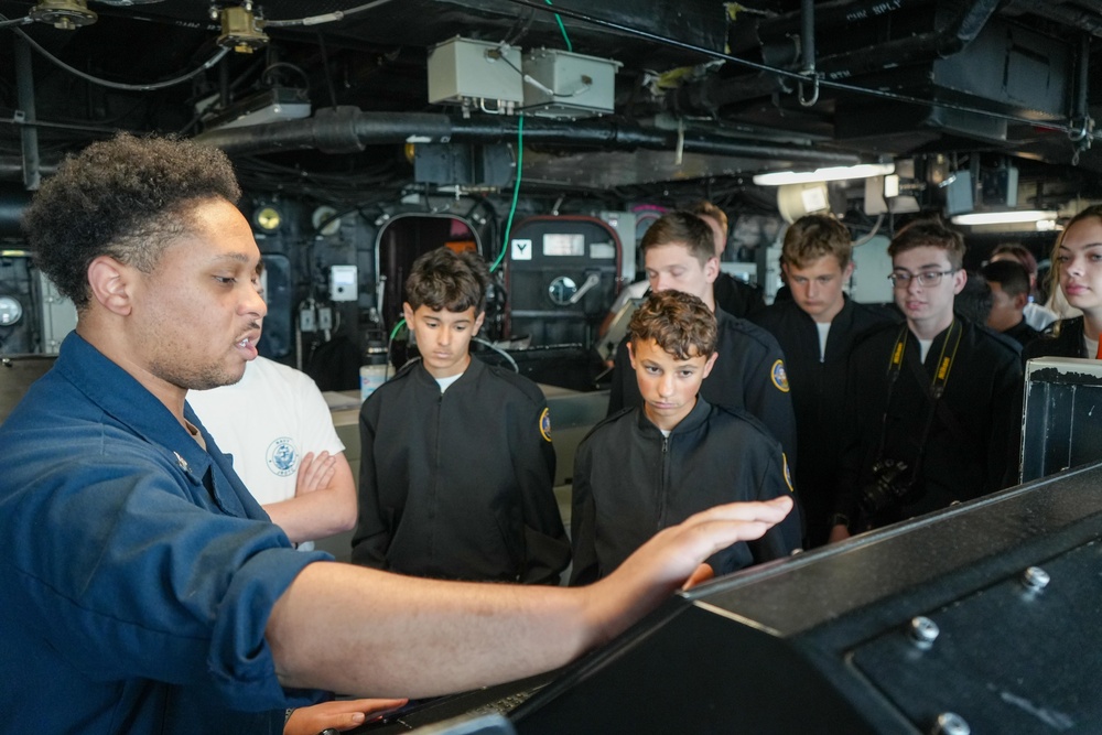 West Carter High School NJROTC Visit LPD17