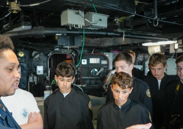 West Carter High School NJROTC Visit LPD17