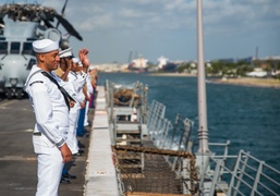 USS New York Departs Fleet Week Fort Lauderdale 2025