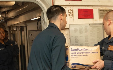 Abraham Lincoln conducts routine operations