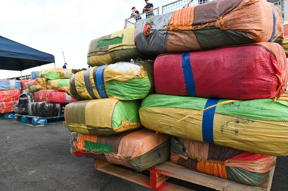 Coast Guard offloads over $12 million in illicit drugs interdicted in Caribbean Sea
