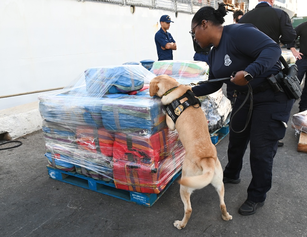 Coast Guard offloads over $12 million in illicit drugs interdicted in Caribbean Sea