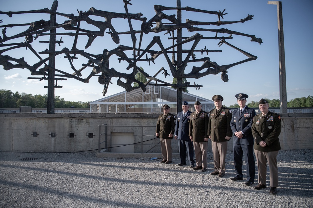 Dachau concentration camp unveils plaque honoring liberators of the 45th Infantry Division