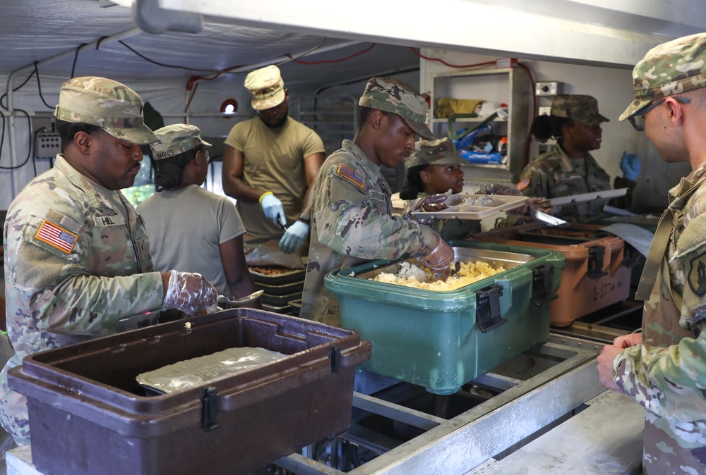 Small, but mighty 5001st Field Feeding Company fuels 1000 troops at TRADEWINDS 25
