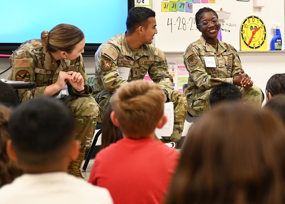 DM Airmen engage with elementary students