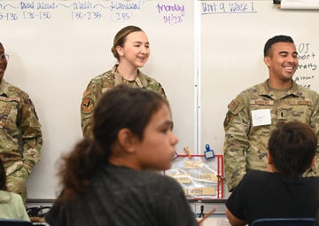 DM Airmen engage with elementary students