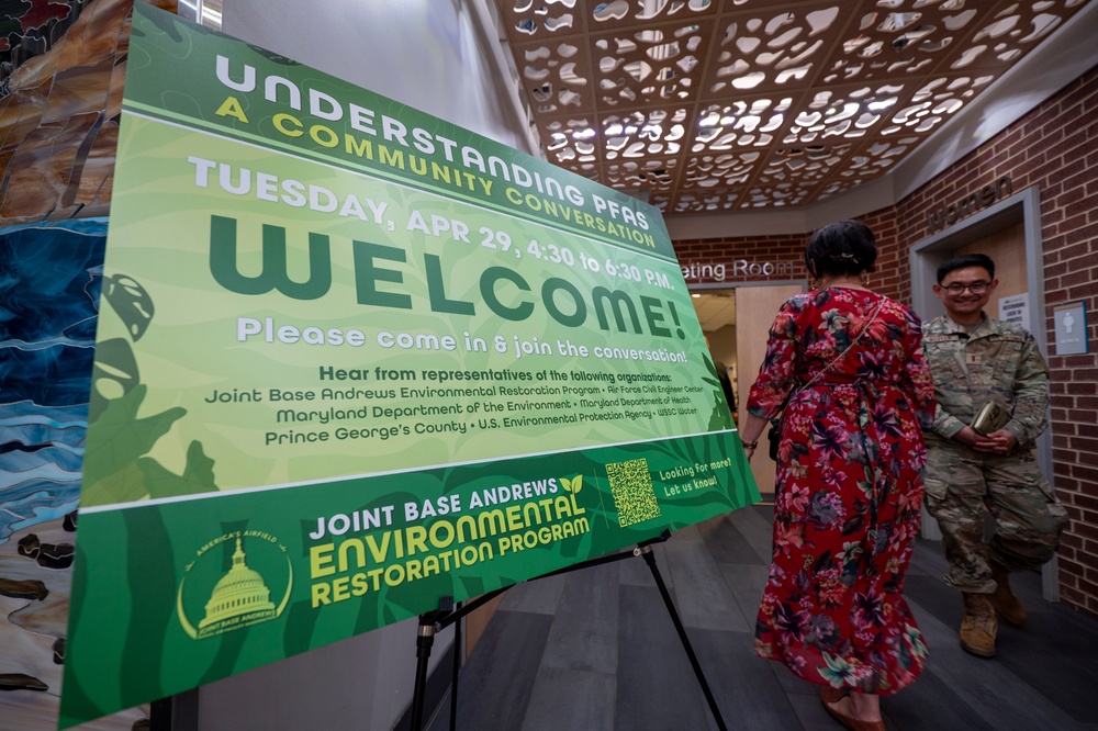 Joint Base Andrews hosts community conversation on PFAS environmental restoration efforts