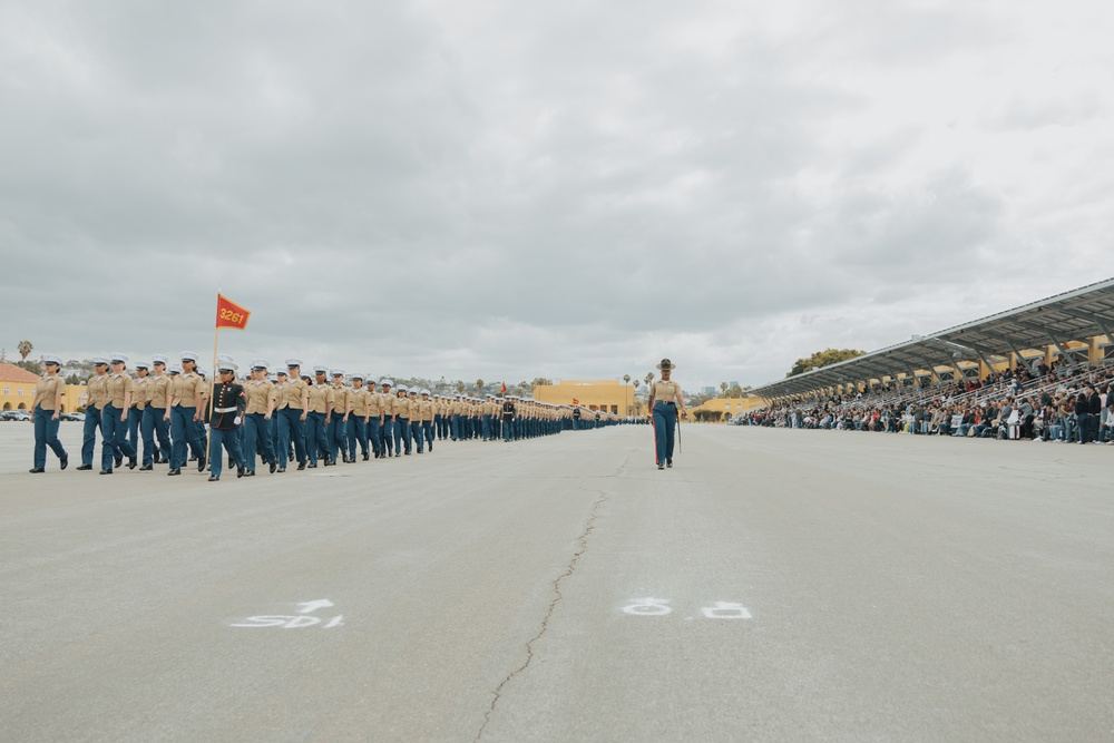 Morning Colors ceremony and Mike Company Graduation