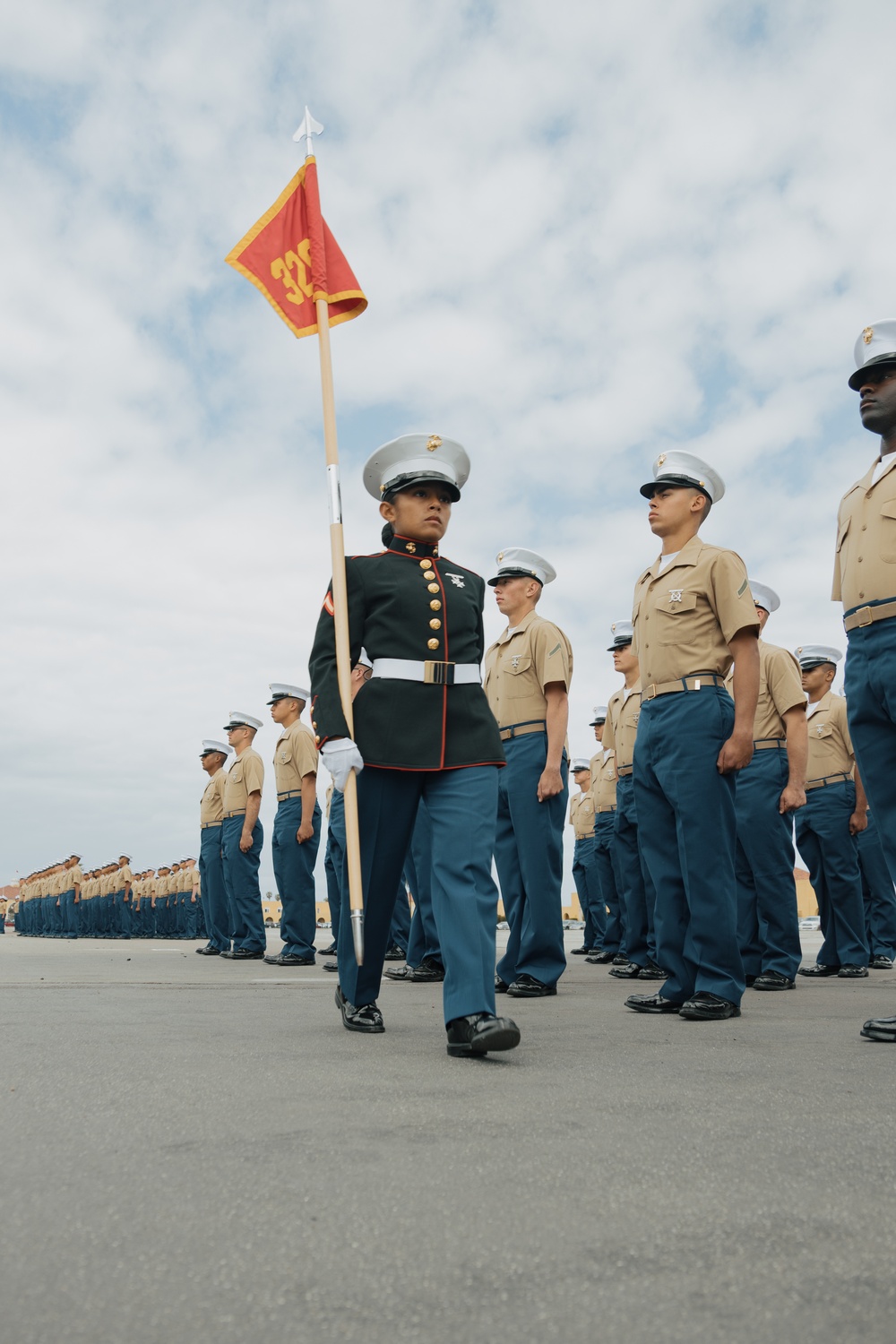 Morning Colors ceremony and Mike Company Graduation
