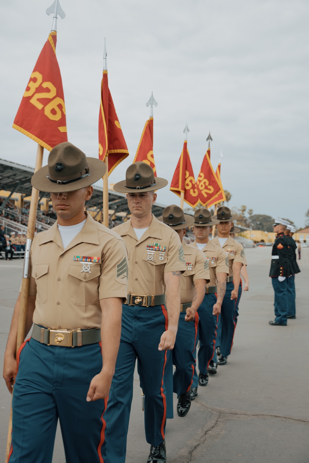 Morning Colors ceremony and Mike Company Graduation