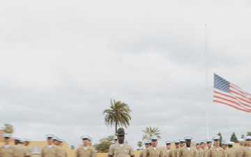 Morning Colors ceremony and Mike Company Graduation