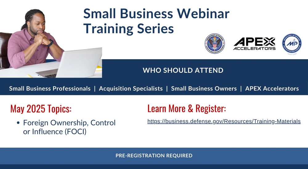 OSBP Webinar Training Series for May 2025