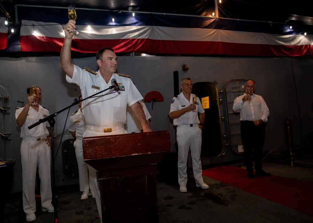U.S. 7th Fleet Hosts a Big Top Reception Aboard USS Blue Ridge (LCC 19) in New Caledonia