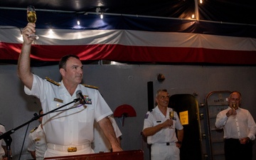 U.S. 7th Fleet Hosts a Big Top Reception Aboard USS Blue Ridge (LCC 19) in New Caledonia