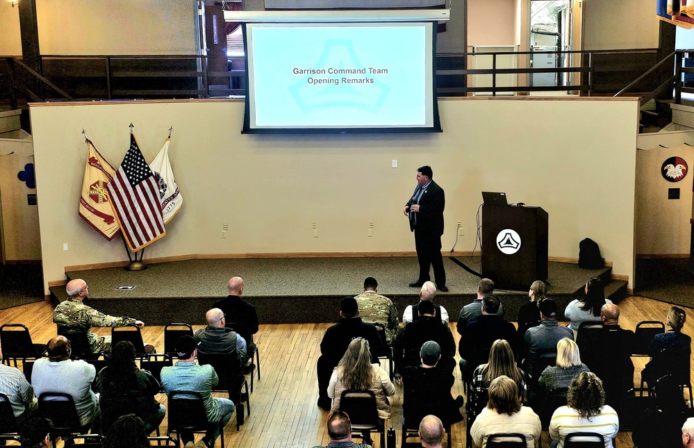 Fort McCoy Garrison leadership holds pair of April town hall meetings for post workforce