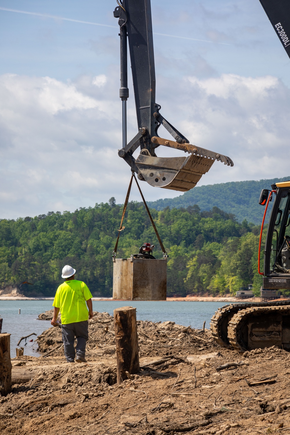U.S. Army Corps of Engineers Hurricane Helene debris removal efforts at Lake Lure