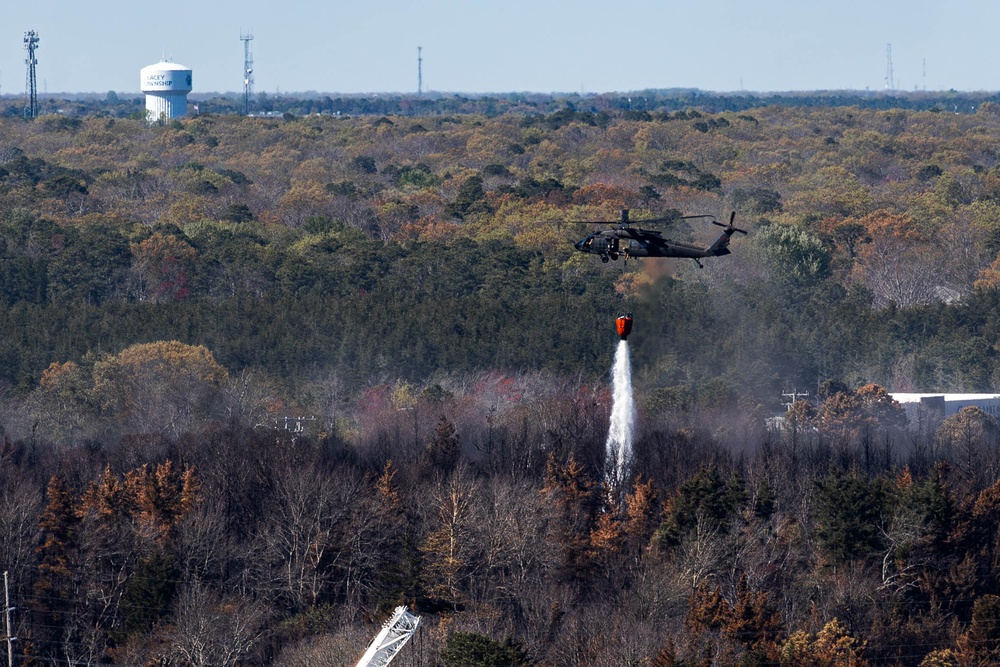 NJ National Guard Supports Jones Road Wildfire Response