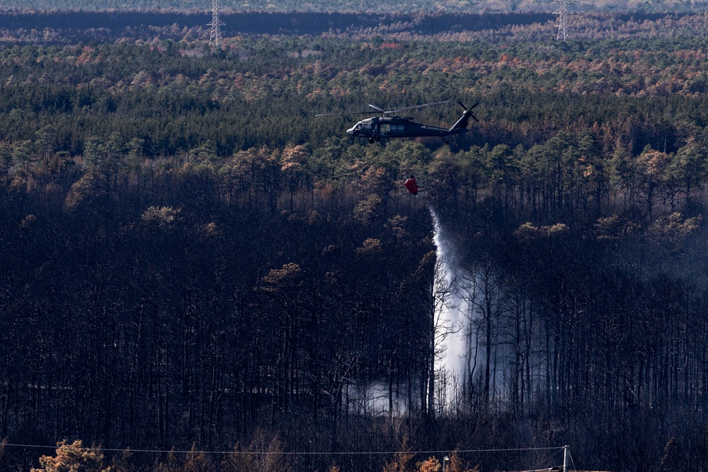 NJ National Guard Supports Jones Road Wildfire Response