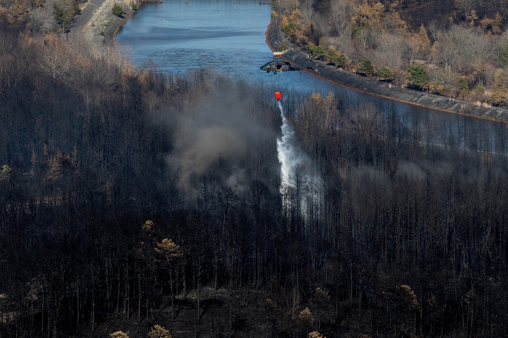 NJ National Guard Supports Jones Road Wildfire Response