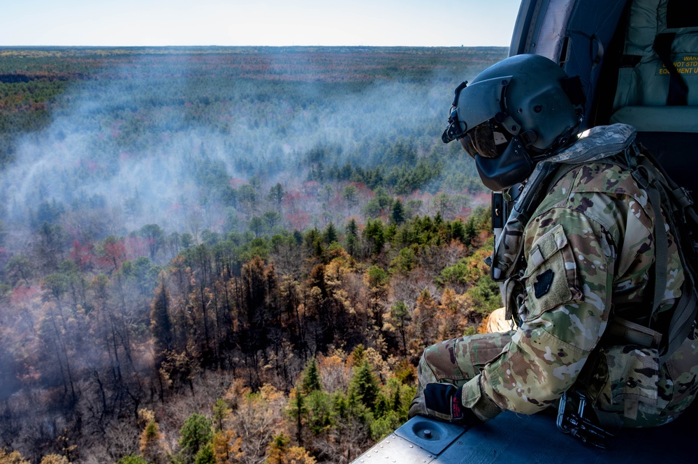 NJ National Guard Supports Jones Road Wildfire Response