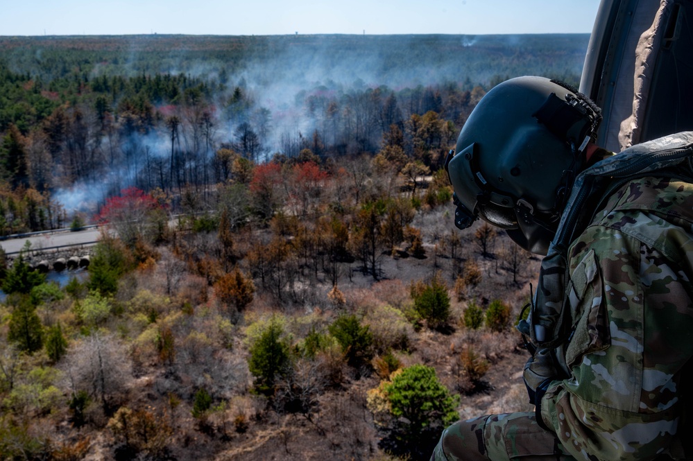 NJ National Guard Supports Jones Road Wildfire Response
