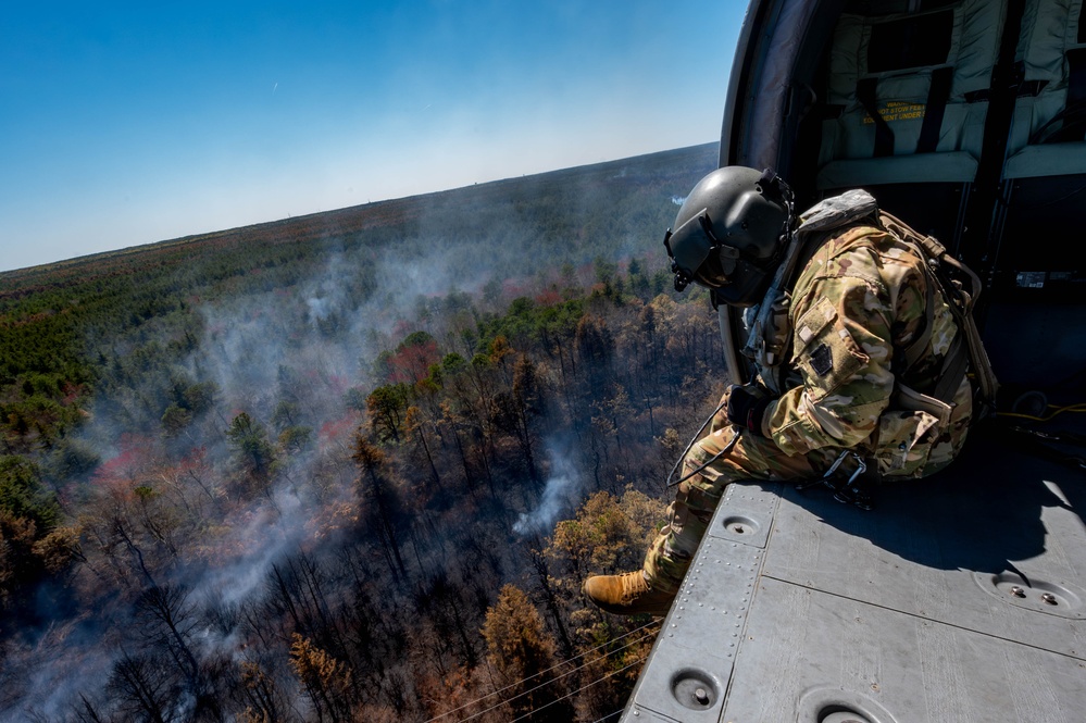 NJ National Guard Supports Jones Road Wildfire Response